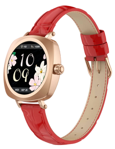 LDNIO SW03 The Small Square-Shaped Smartwatch - Rose Gold/Red  for sale in Egypt from Games2Egypt