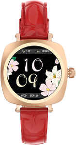 LDNIO SW03 The Small Square-Shaped Smartwatch - Rose Gold/Red -  for sale in Egypt from Games2Egypt
