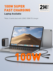 LDNIO LC97uc 100W 2 In 3 Fast Charging Data Cable 1.2m  for sale in Egypt from Games2Egypt