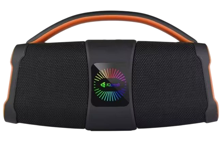 Kisonli K5 Stereo Deep Bass Bluetooth RGB Speaker - Black / Orange  - Open Sealed  for sale in Egypt from Games2Egypt