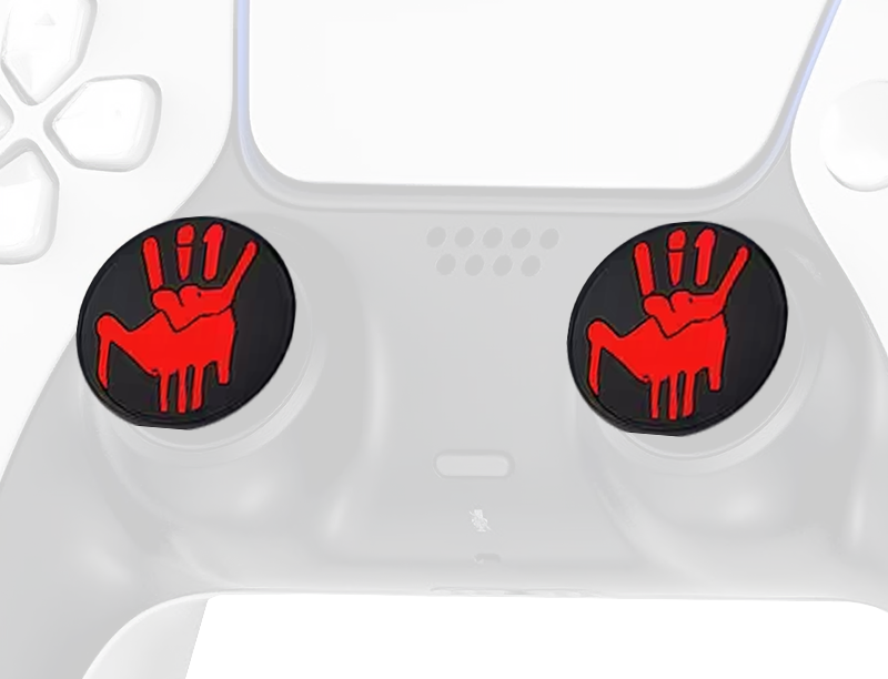 Deadskull Bloody Hand Thumb Grips - Black - 4-PCS  for sale in Egypt from Games2Egypt