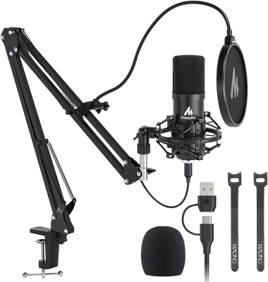 Maono AU A04 Condenser Microphone - Black