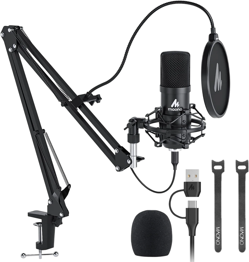 Maono AU A04 Condenser Microphone - Black