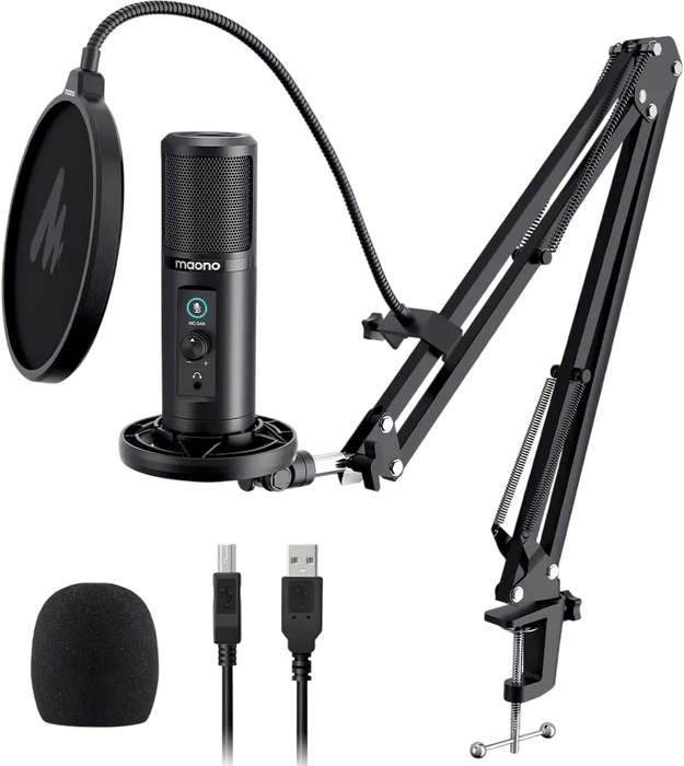 Maono PM422 Podcast USB Microphone Plug & Play - Black  for sale in Egypt from Games2Egypt