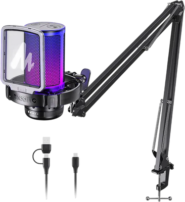 Maono DGM20S GamerWave Condenser Microphone With Boom Arm - Black