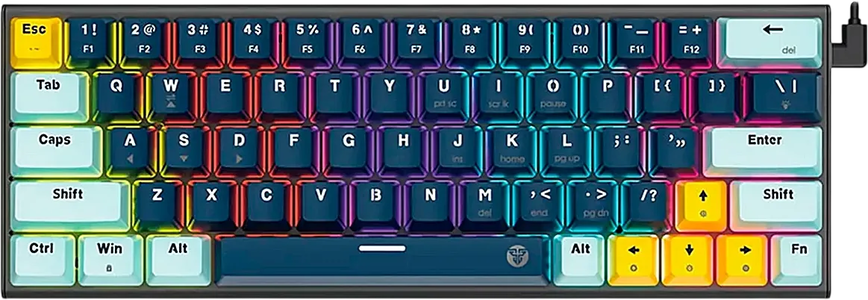 Fantech ATOM63-MK874v2 Wired Mechanical Gaming Keyboard Navy - Red Switch -  for sale in Egypt from Games2Egypt