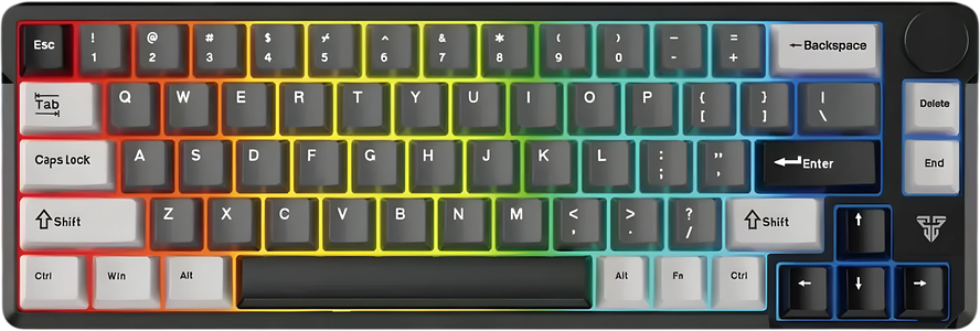 Fantech ATOM PRO-MK919 RGB Wireless Mechanical Gaming Keyboard Blue Switch - Black -  for sale in Egypt from Games2Egypt