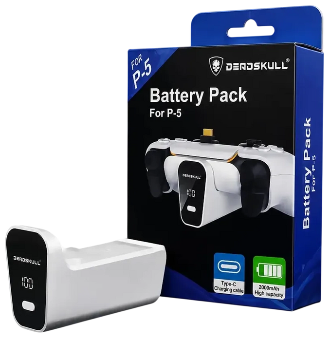 Deadskull Rechargeable Battery Pack for PS5 Controller With LED Indicators  for sale in Egypt from Games2Egypt