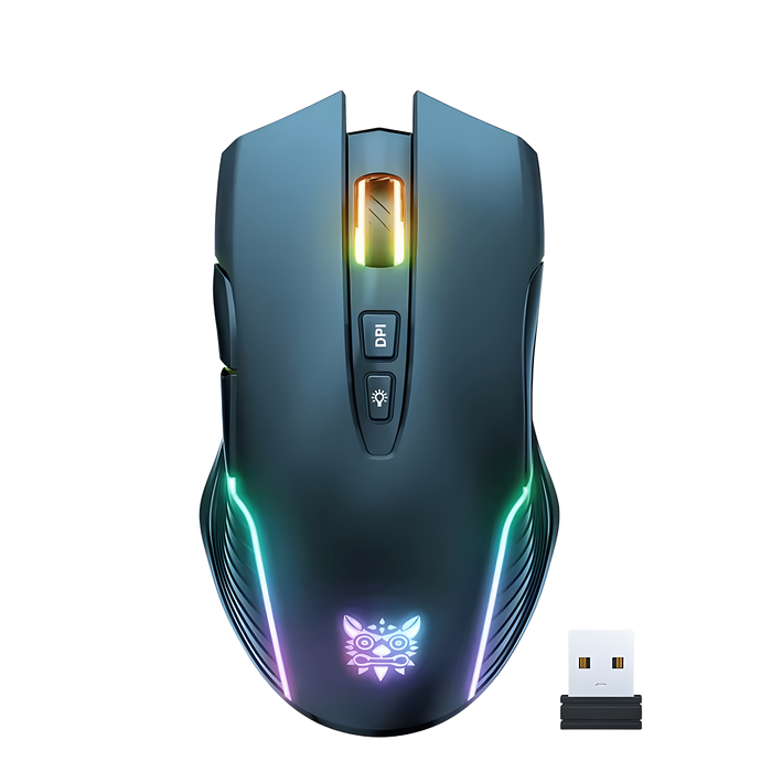 اونيكوما ماوس جيمنج CW905 لاسلكي بإضاءة أر جي بي - أسود - بدون ملصق  للبيع في مصر من خلال Games2Egypt