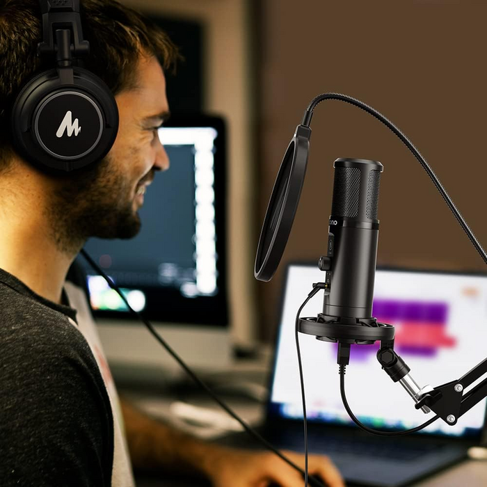 Maono PM422 Podcast USB Microphone Plug & Play - Black  for sale in Egypt from Games2Egypt