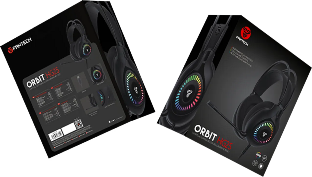 سماعة ألعاب سلكية فانتيك ORBIT HG25 7.1 بمنفذ USB - أسود  للبيع في مصر من خلال Games2Egypt
