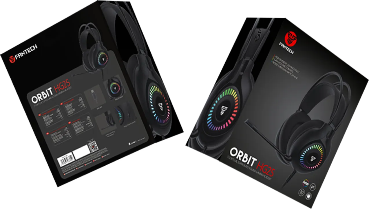Fantech ORBIT HG25 7.1 Wired Gaming Headset USB - Black – image 6