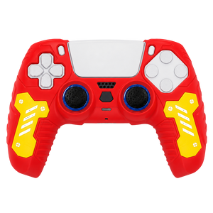 Deadskull PS5 DualSense Silicone Case Protector with Grips - Crimson Armor