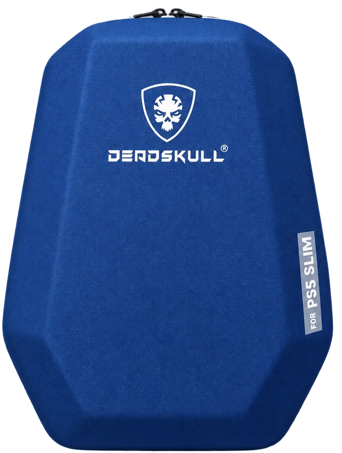 Deadskull BackPack Bag Case for PS5 Slim Console - Navy Blue