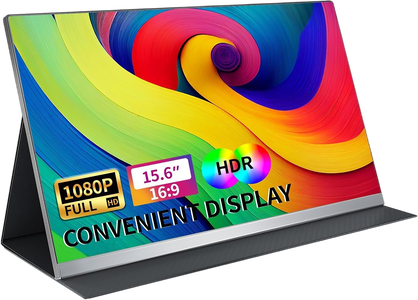 V2Com P4 15.6-Inch FHD IPS HDR Portable Monitor with USB-C and Mini HDMI -  for sale in Egypt from Games2Egypt