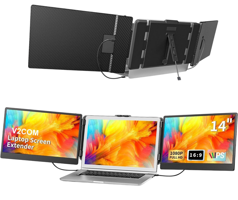 V2COM S2 14-Inch FHD IPS Triple Laptop Screen Extender  for sale in Egypt from Games2Egypt