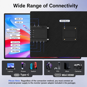 V2COM D1 شاشة محمولة 23.8 بوصة 2.5K QHD IPS بتردد 180Hz  للبيع في مصر من خلال Games2Egypt