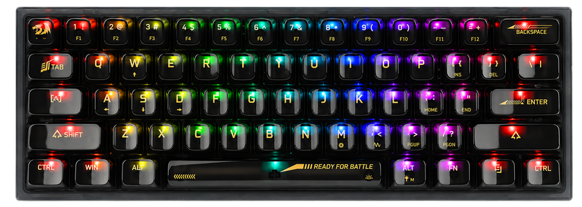 Redragon K617 CTB-RGB 60% Wired Gaming Keyboard -  for sale in Egypt from Games2Egypt