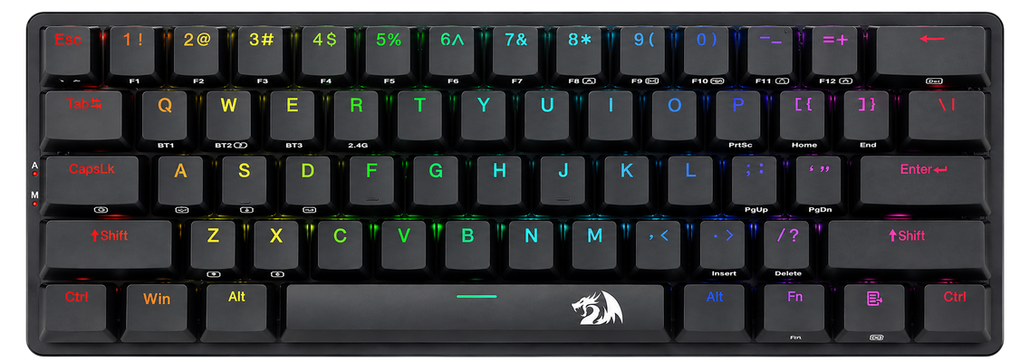 Redragon K615P-KBS Elise Pro Low Profile Mechanical Tri-Mode Wireless RGB Gaming Keyboard