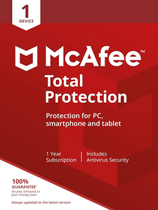 Mcafee Total Protection 1 Year 1 Device CD Key