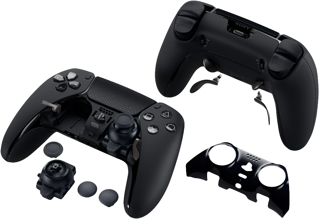 PS5 DualSense Edge Wireless Controller with a Case of Accessories - Black - Used  for sale in Egypt from Games2Egypt