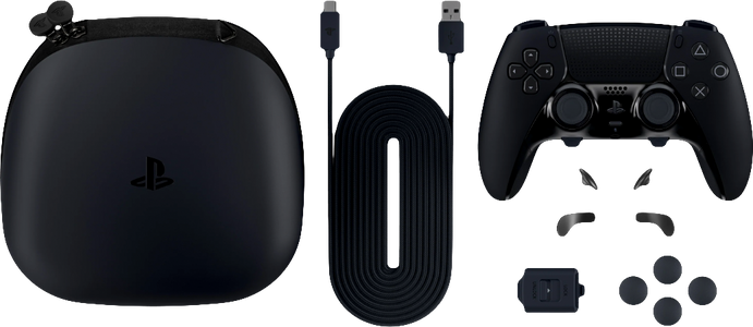 PS5 DualSense Edge Wireless Controller with a Case of Accessories - Black - Used  for sale in Egypt from Games2Egypt
