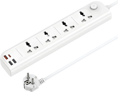 Yesido MC22 High Power Fast Charging Socket 3M - EU Plug - White - Open Sealed