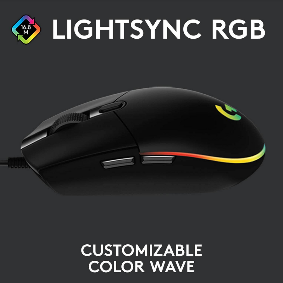 Logitech G102 Wired Gaming Mouse - Black - Used – image 6