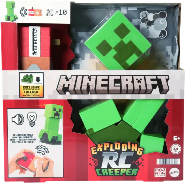 Mattel Minecraft Exploding RC Creeper HRR48 , Lights & Sounds, 10 Explosion Particles & Dlc Code  for sale in Egypt from Games2Egypt