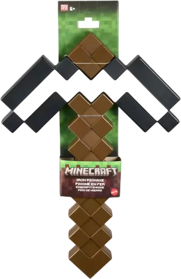 Mattel Minecraft Iron Pickaxe Role-Play Toy JLJ38