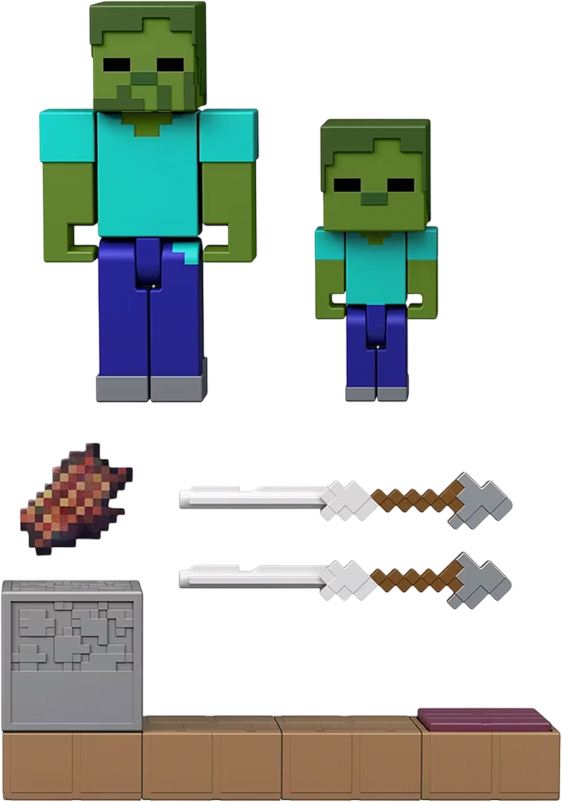 Mattel Minecraft Zombie & Arrow Trap JKK03 - Action Figure