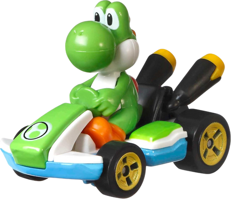 Mattel Hot Wheels Mario Kart Yoshi Standard Kart GLP38
