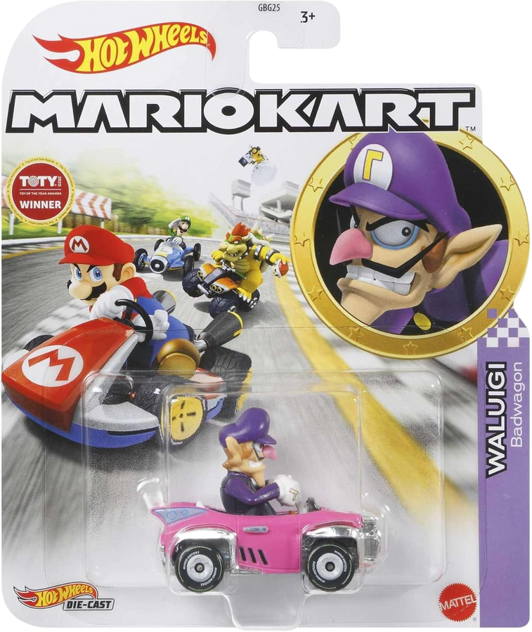 Mattel Hot Wheels Mario Kart Waluigi Badwagon GJH54 – image 3