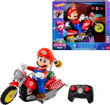 Mattel Hot Wheels RC Mario Wheelie Motocross RC JML15 - Remote-Controlled Vehicle