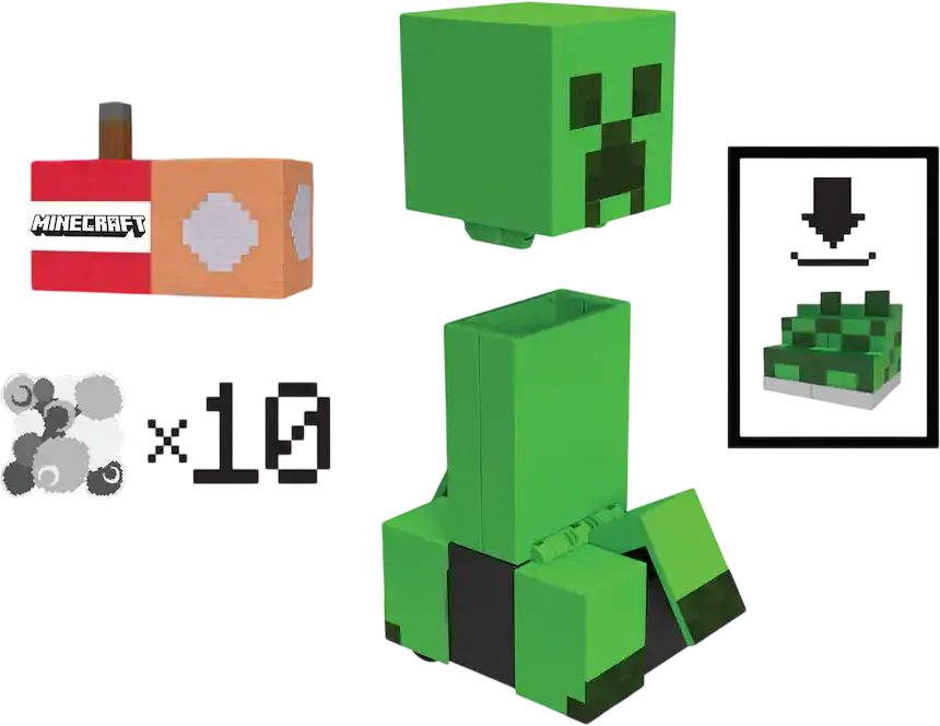 Mattel Minecraft Exploding RC Creeper HRR48 , Lights & Sounds, 10 Explosion Particles & Dlc Code  for sale in Egypt from Games2Egypt