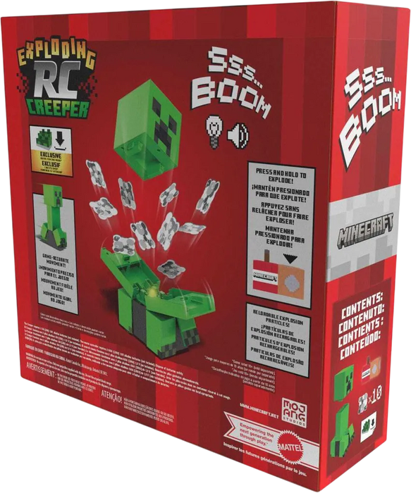 Mattel Minecraft Exploding RC Creeper HRR48 , Lights & Sounds, 10 Explosion Particles & Dlc Code  for sale in Egypt from Games2Egypt