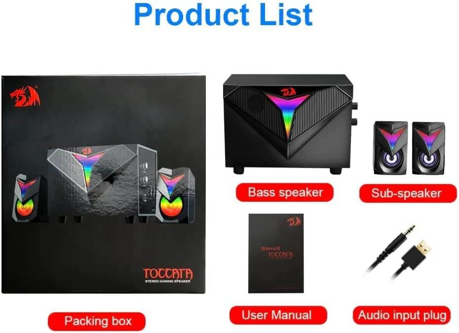 Redragon GS700 Gaming Speakers with Subwoofer - Open Sealed  for sale in Egypt from Games2Egypt