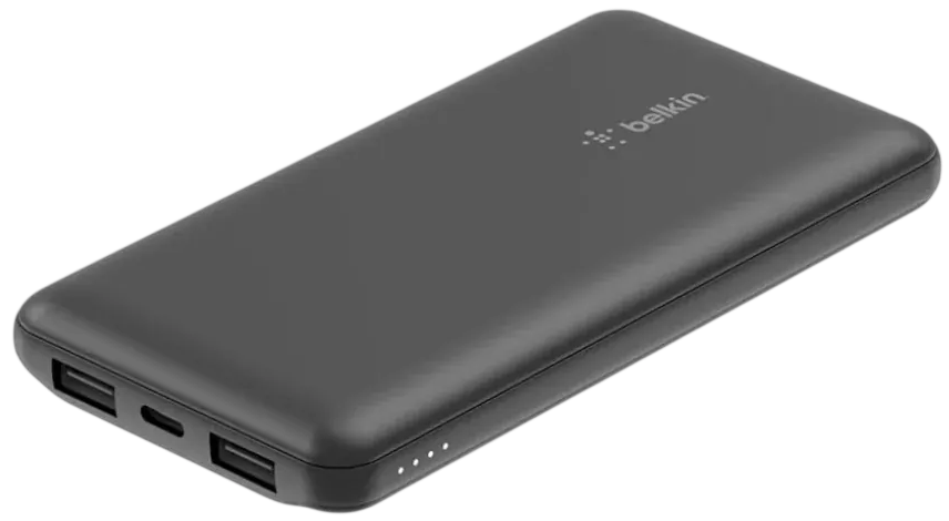 بلكين ترافل باور باندل مع باور بانك 10K وشاحن حائط USB-C أوروبي 25W وكابل - أسود – صورة 3