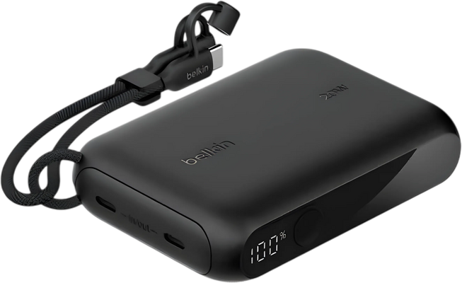 Belkin Power Bank 10000mAh PD 20W With Display & USB-C Cable - Black
