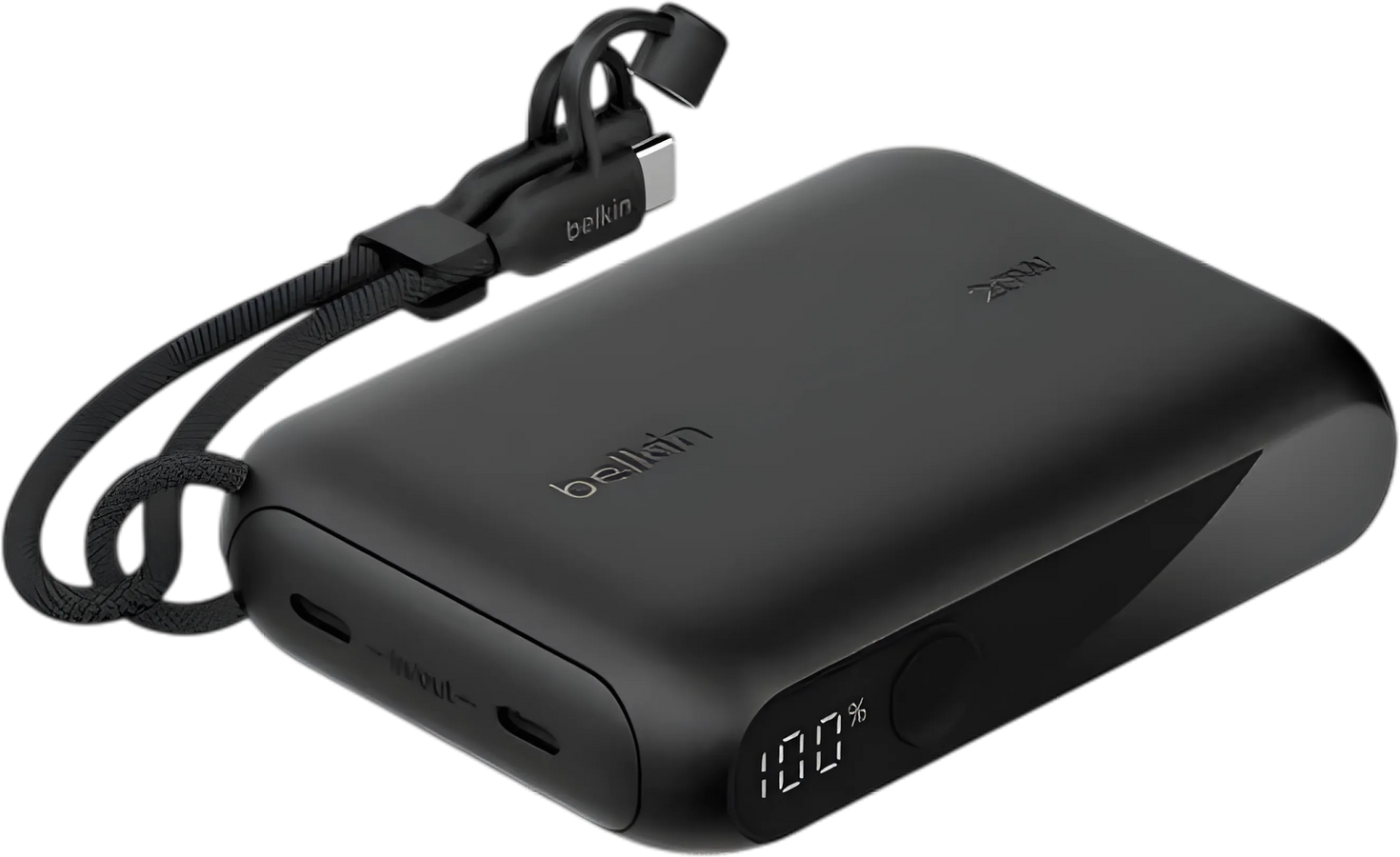 Belkin Power Bank 10000mAh PD 20W With Display & USB-C Cable - Black