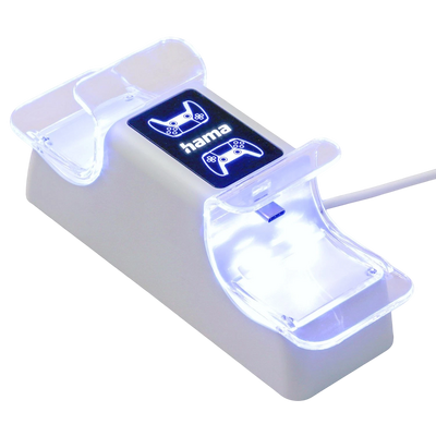 Hama Dual USB Charging Dock LED for PS5 DualSense Controllers