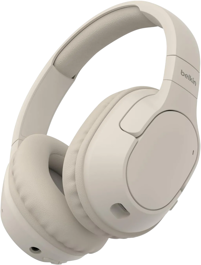 Belkin SoundForm Surround Wireless Over-Ear Headphones - Sand