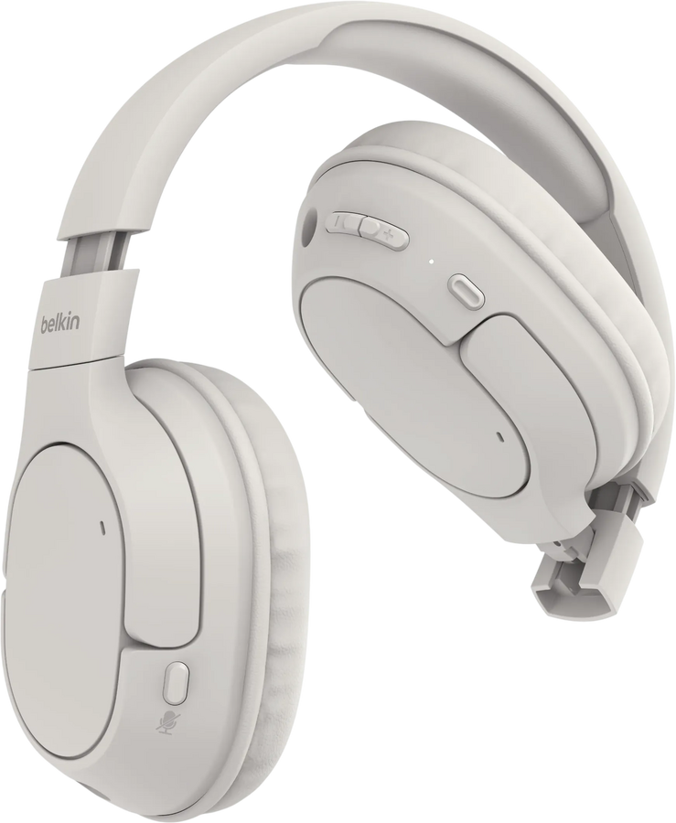 Belkin SoundForm Surround Wireless Over-Ear Headphones - Sand – image 4
