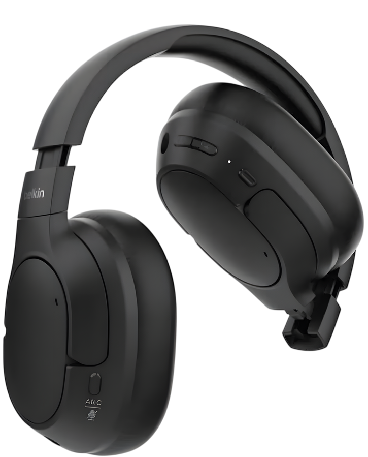 Belkin SoundForm Surround Wireless Over-Ear Headphones - Black – image 4