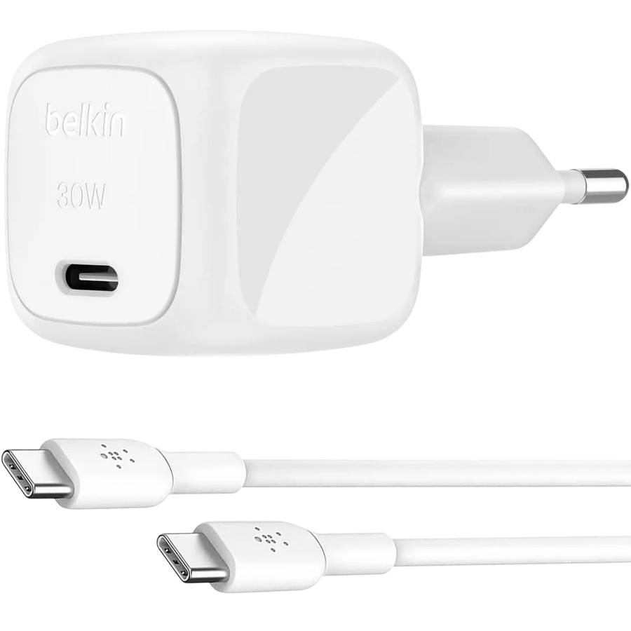 Belkin BoostCharge 30W USB-C PD Fast Charger with USB-C Cable - White – image 2