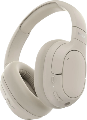 Belkin Soundform Isolate Noise Cancelling Headphones - Sand