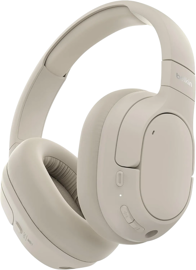 Belkin Soundform Isolate Noise Cancelling Headphones - Sand