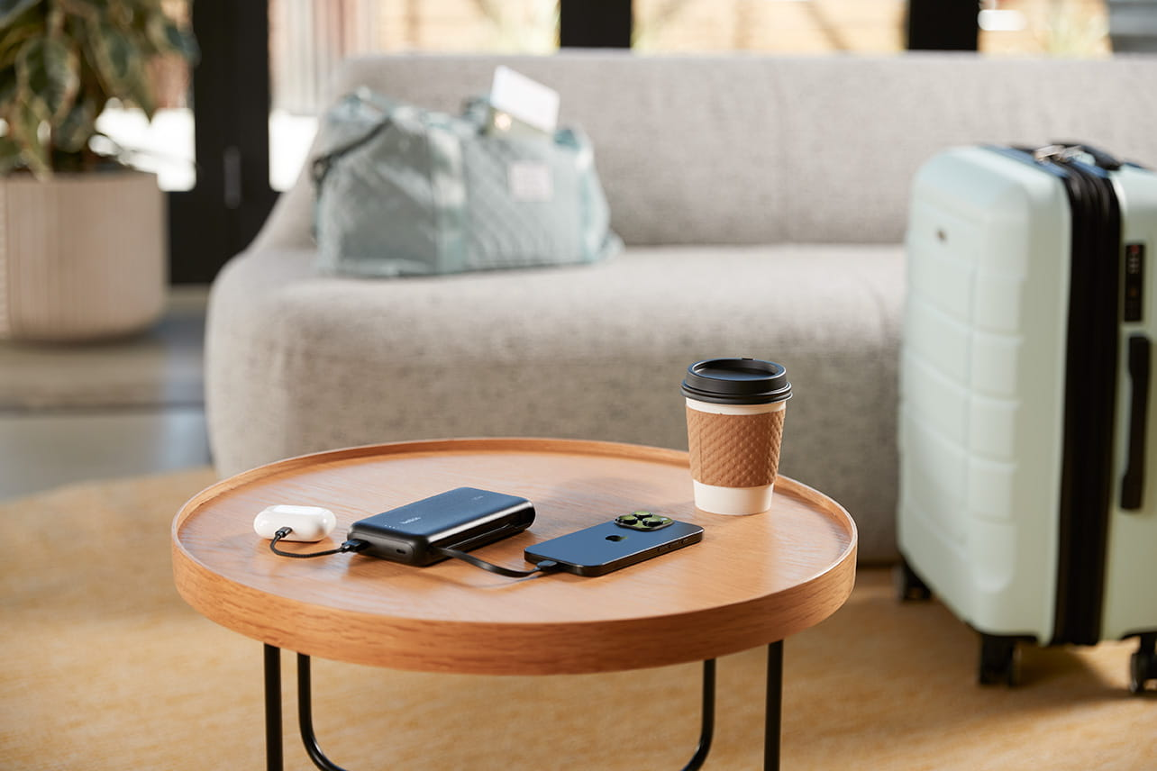 بلكين بوست تشارج باور بانك PD بسعة 20000mAh مع كابل USB-C مدمج - أسود – صورة 10