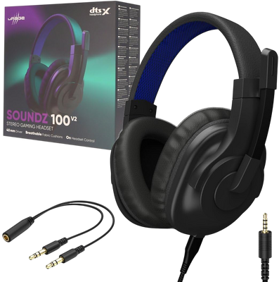 uRage SoundZ 100 Wired Stereo Gaming Headset – Black