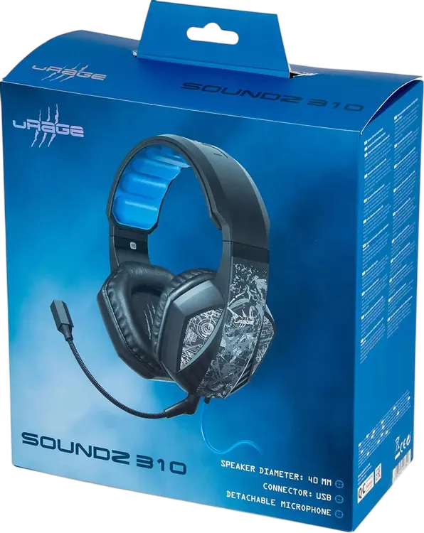 uRage SoundZ 310 Wired Stereo Gaming Headset – Black – image 5